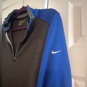 Nike Golf Blue and Gray Dri-FIT Pullover